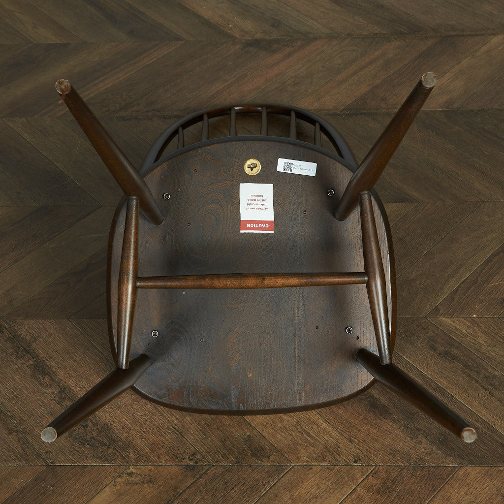 ERCOL Vintage Quaker Chair Large Size / Round Gold Label #66074