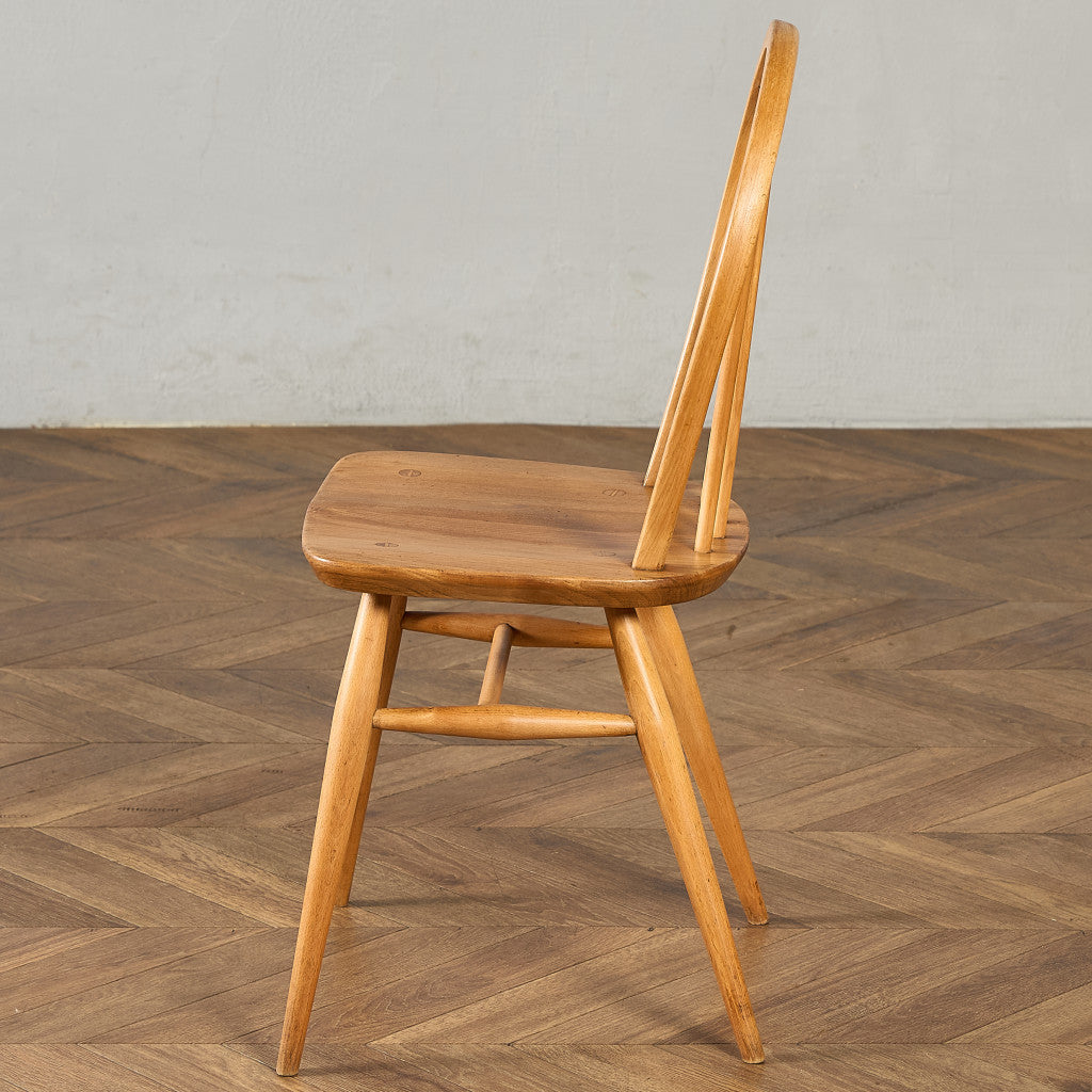 【最終値下！】アーコール　フープバックチェア　ヴィンテージ　ERCOL 4本 アーコール ERCOL ヴィンテージ 4本 スポーク フープバックチェア