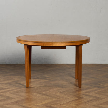 英国 ヴィンテージ エクステンション ラウンド ダイニングテーブル