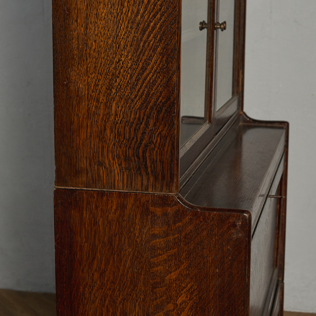 英国 クラシック スタッキング ビューロー ブックケース