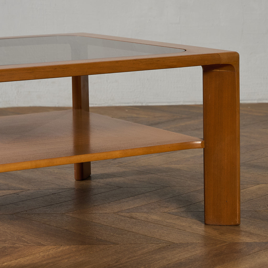 ヴィンテージ  ガラストップ コーヒーテーブル