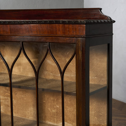 英国 クラシック ディスプレイ ガラス キャビネット