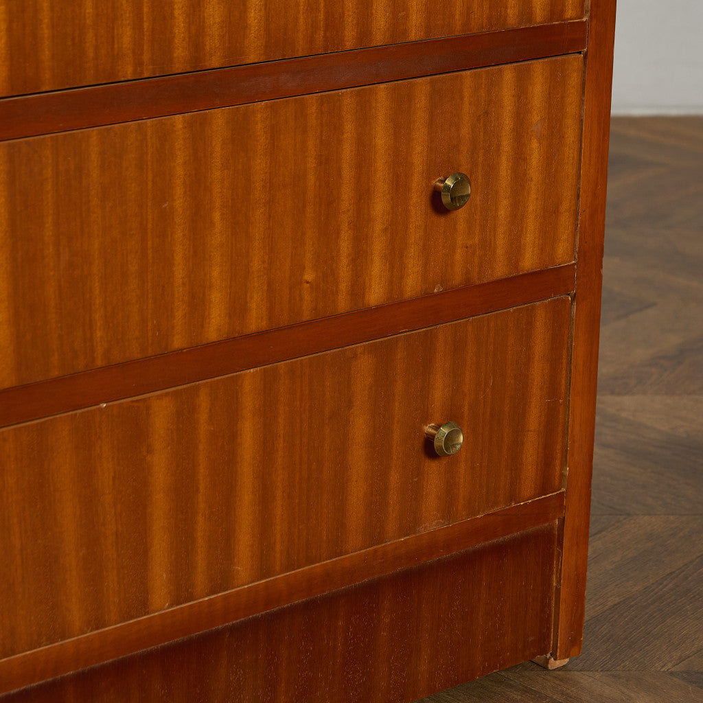 英国 ヴィンテージ 6段 トール チェスト