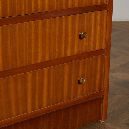 英国 ヴィンテージ 6段 トール チェスト