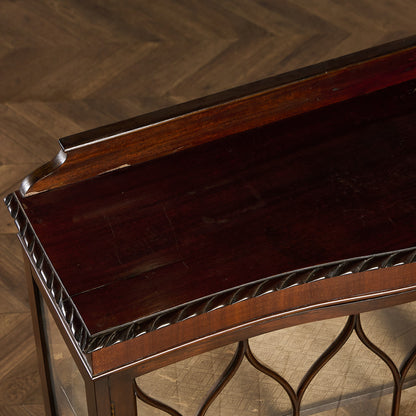 英国 クラシック ディスプレイ ガラス キャビネット