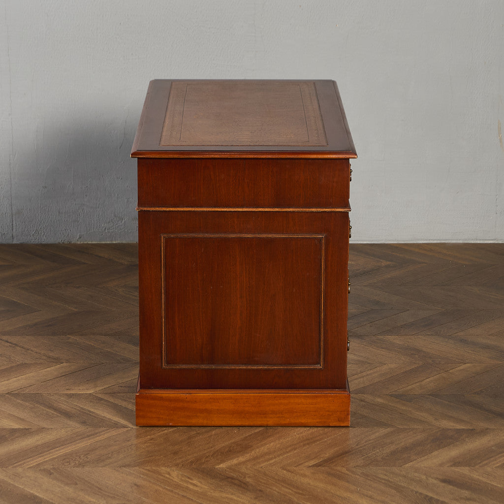 英国 クラシック 両袖 デスク