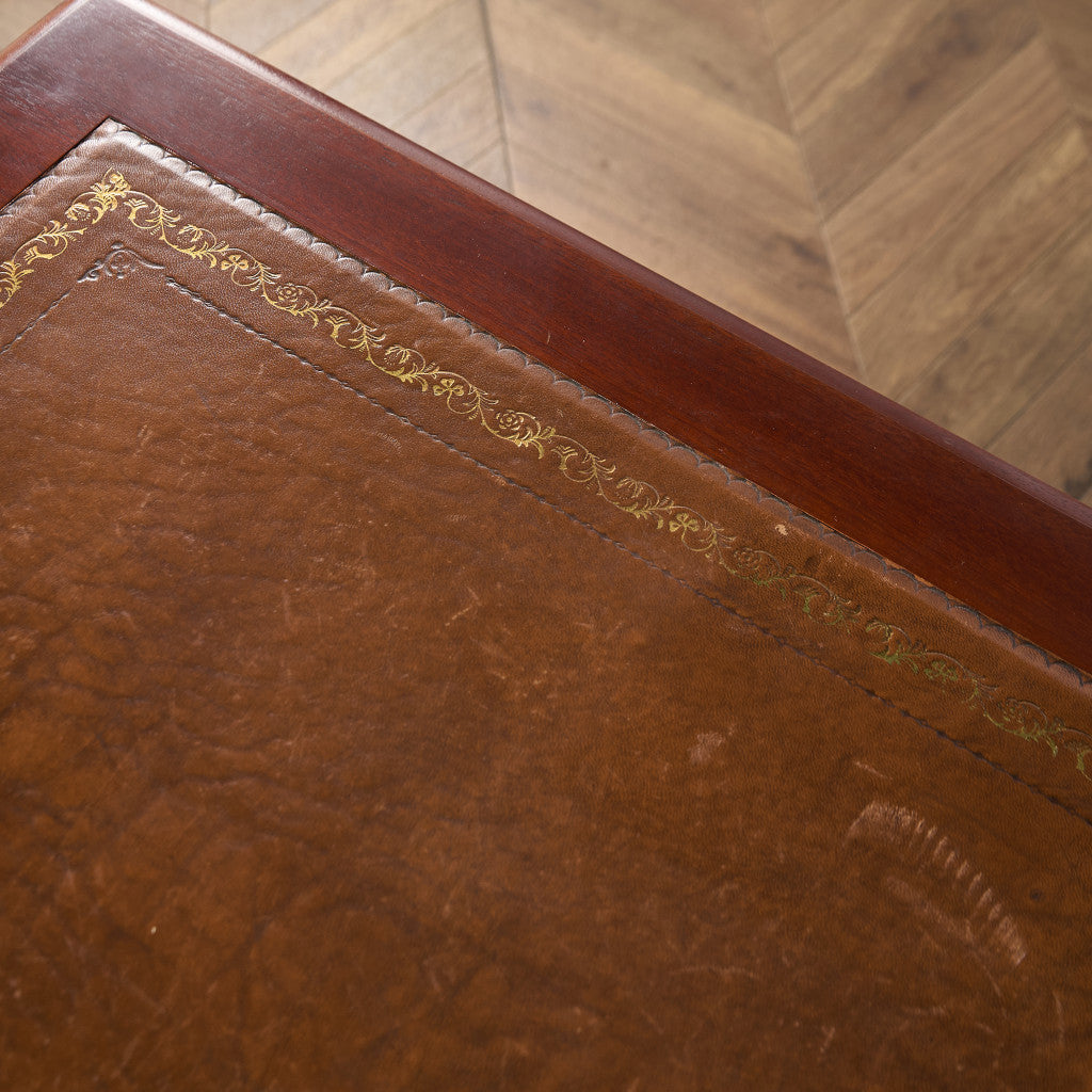 英国 クラシック 両袖 デスク