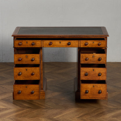 英国 アンティーク 両袖 デスク