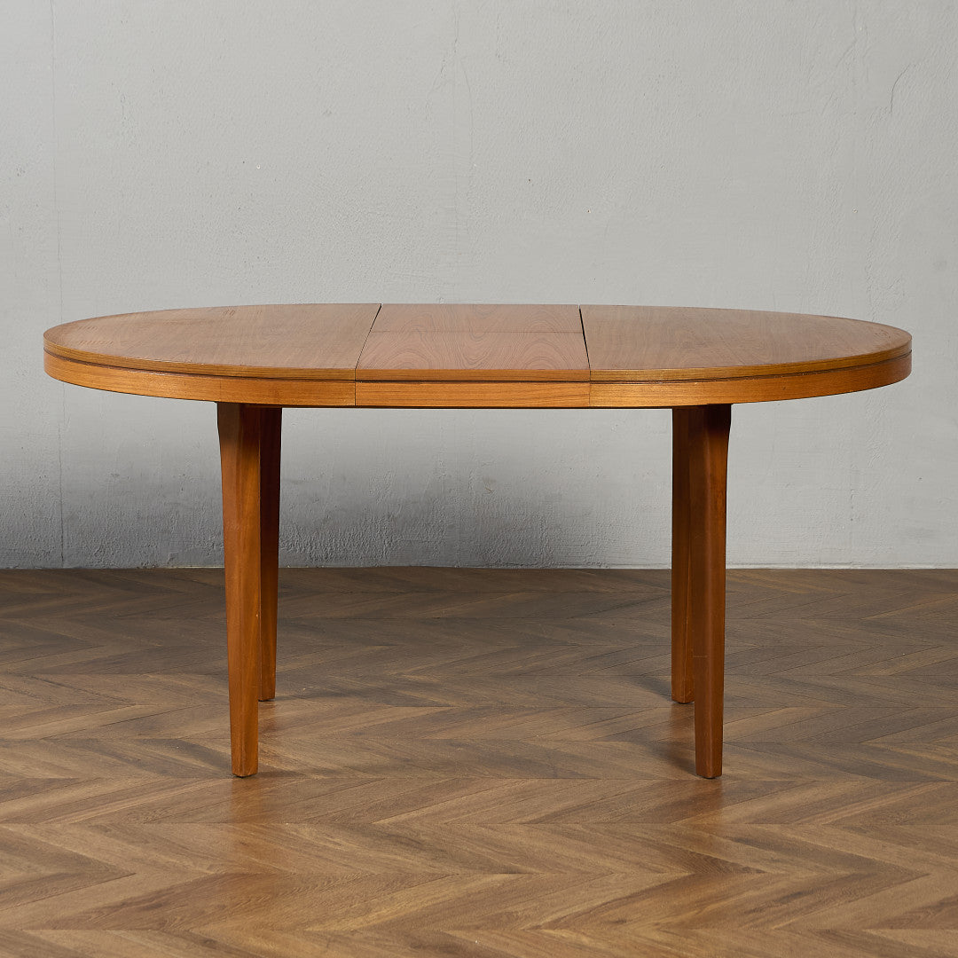 英国 ヴィンテージ エクステンション ラウンド ダイニングテーブル