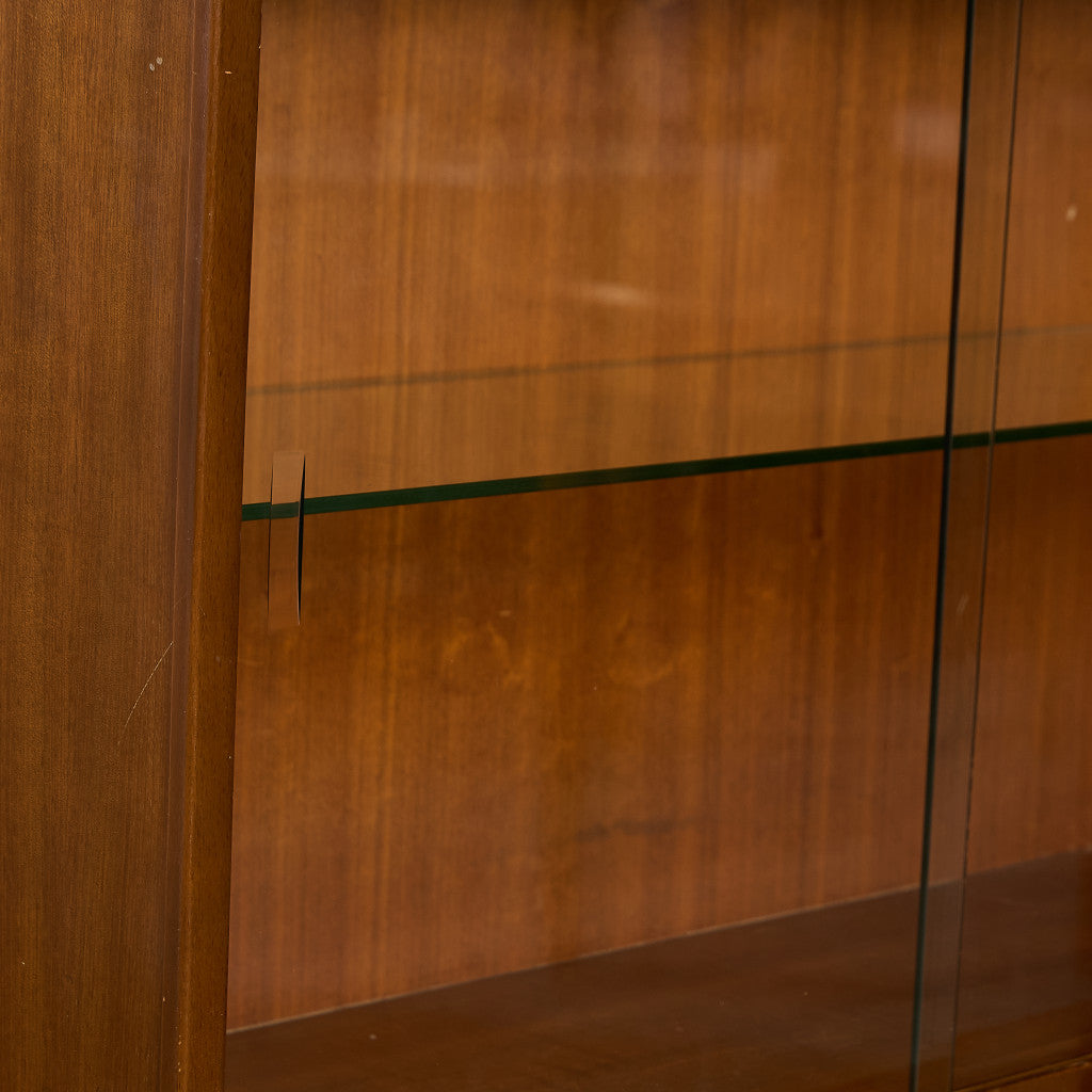 ヴィンテージ ガラス キャビネット ブックケース