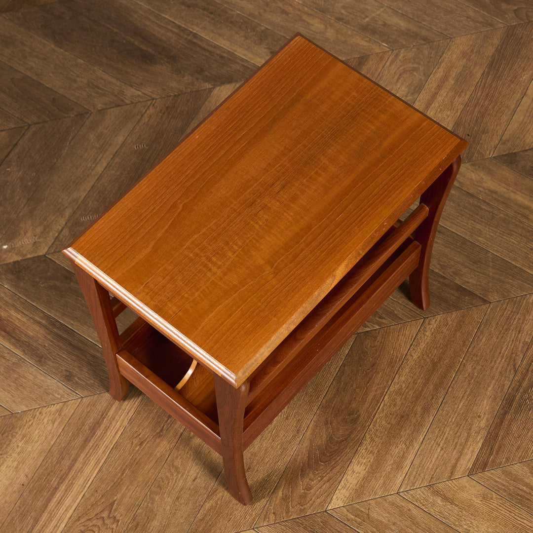 英国 ヴィンテージ マガジンラック サイドテーブル #91699