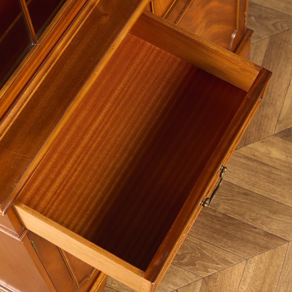 英国 クラシック エドワーディアン ブックケース 食器棚