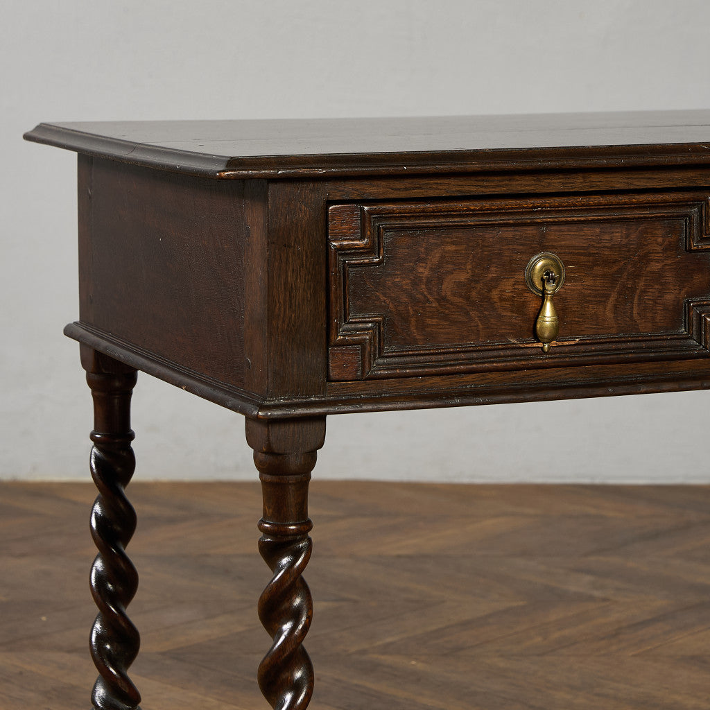 英国 クラシック オーク材 コンソールテーブル