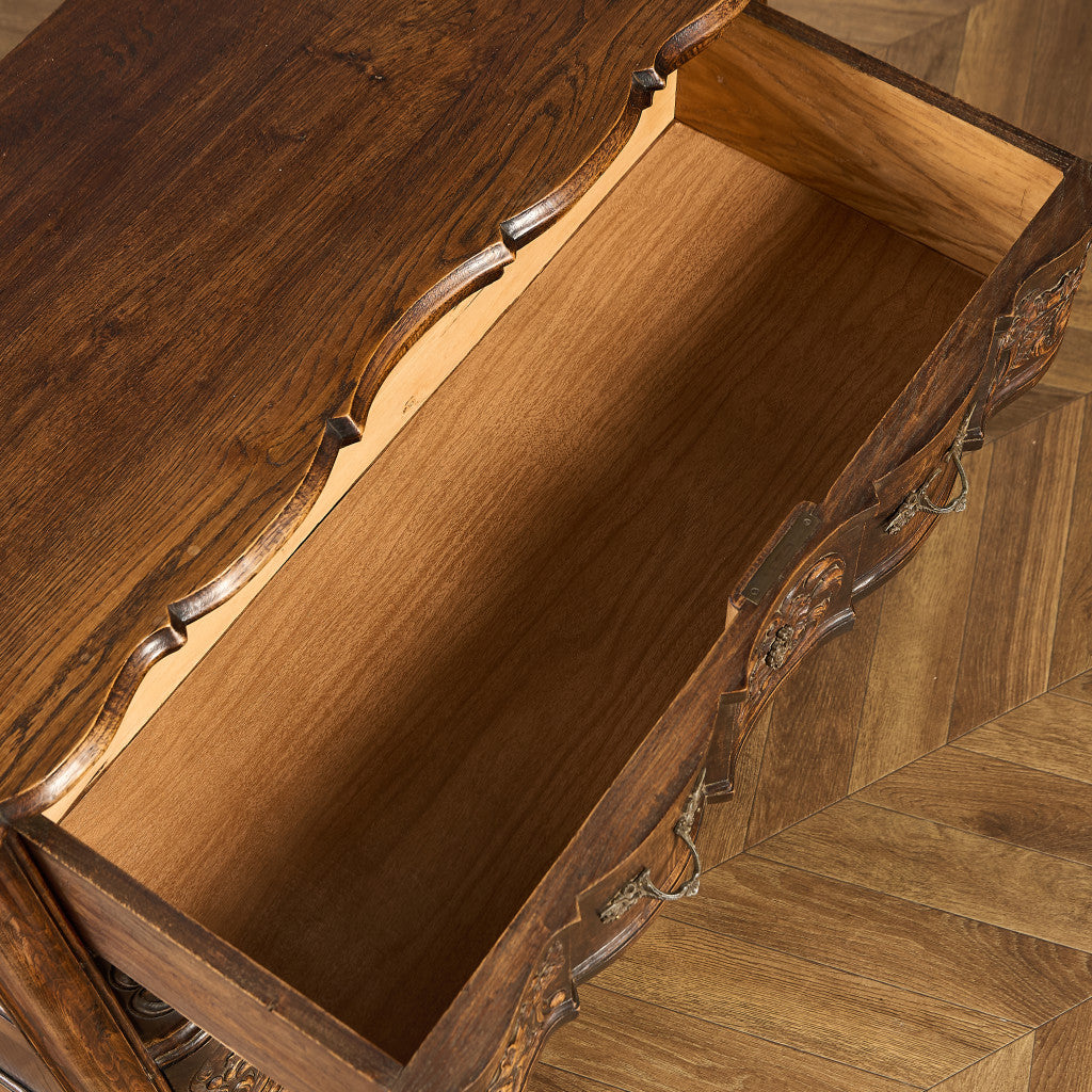 英国 クラシック オーク 3段 チェスト