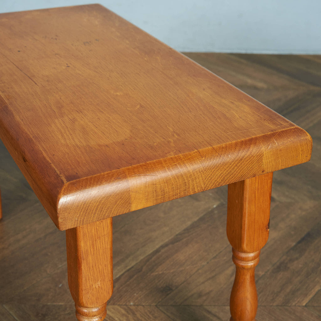 Dutch solid oak nesting table #85389