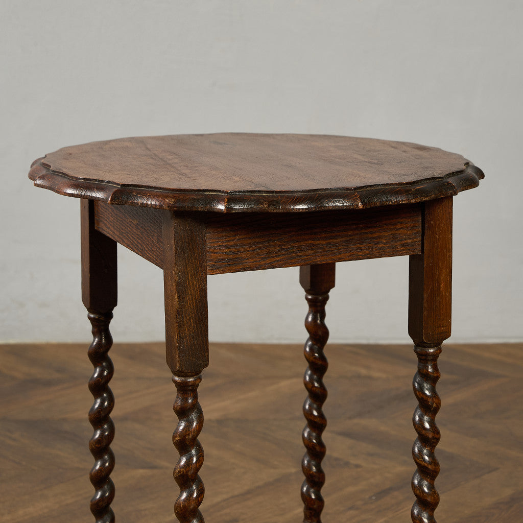 英国 クラシック バーリーシュガーツイスト サイドテーブル