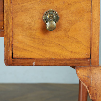 Antique British walnut double-sided desk #82058