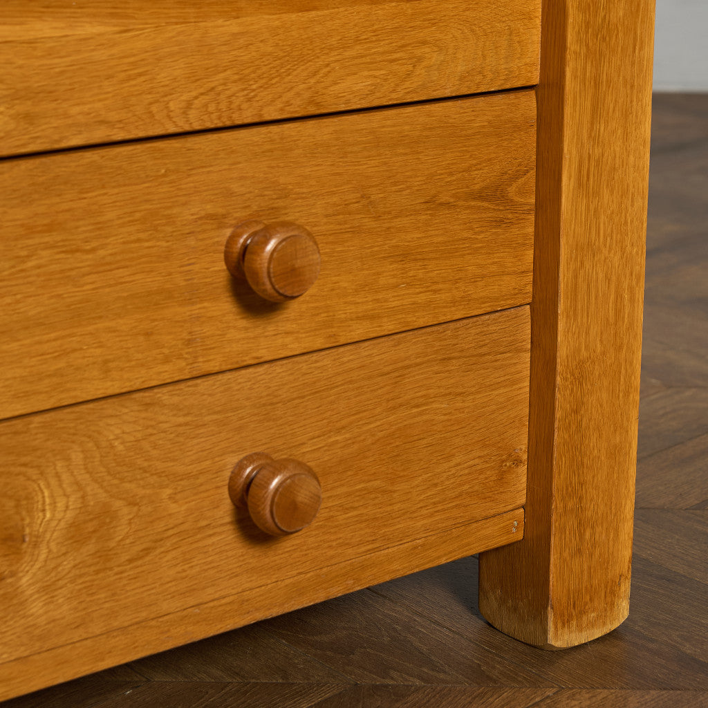 オランダ製 オーク 無垢材 サイドキャビネット