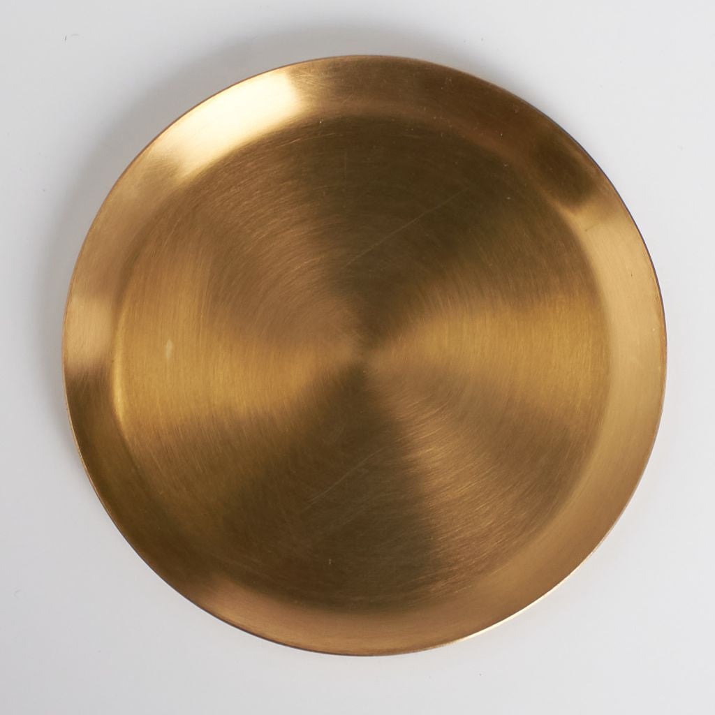 BRASS PLATE ROUND / M