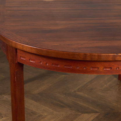 ヴィンテージ エクステンション オーバル ロング ダイニングテーブル