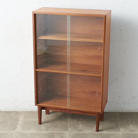 英国ヴィンテージ ガラスブックケース