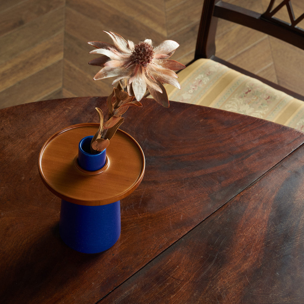 hanauke フラワーベース / BLUE