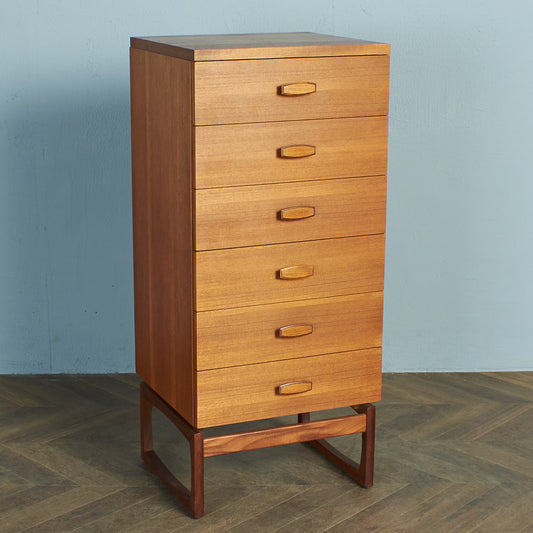 ジープラン G-PLAN Quadrille 6段 トールチェスト (1386) #78219