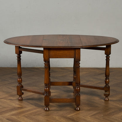 英国 クラシック ドロップリーフ ゲートレッグテーブル