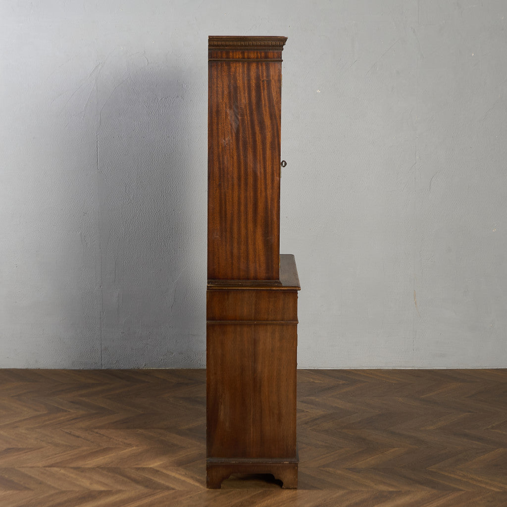 英国 クラシック エドワーディアン 様式 ブックケース カップボード