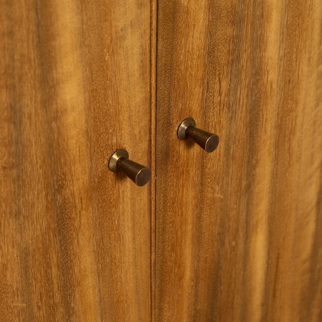 Cumbrae ヴィンテージ ナロー ガラス ブックケース 食器棚