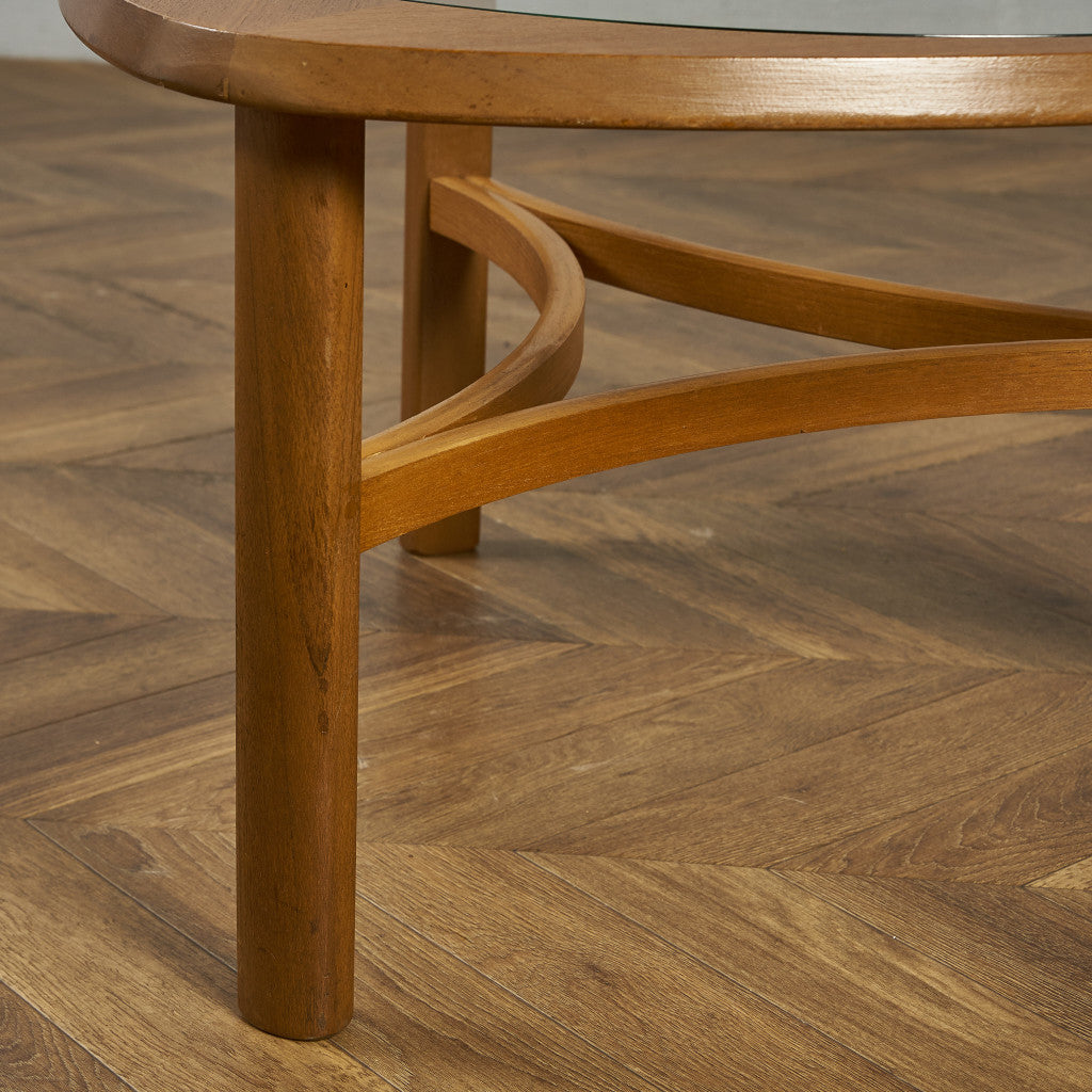 ヴィンテージ トライアングル ガラストップ テーブル