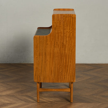 英国 ヴィンテージ 蛇腹扉 ライティングビューロー