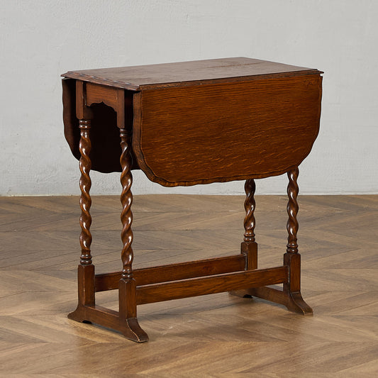 英国 アンティーク 回転拡張式 ドロップリーフ テーブル