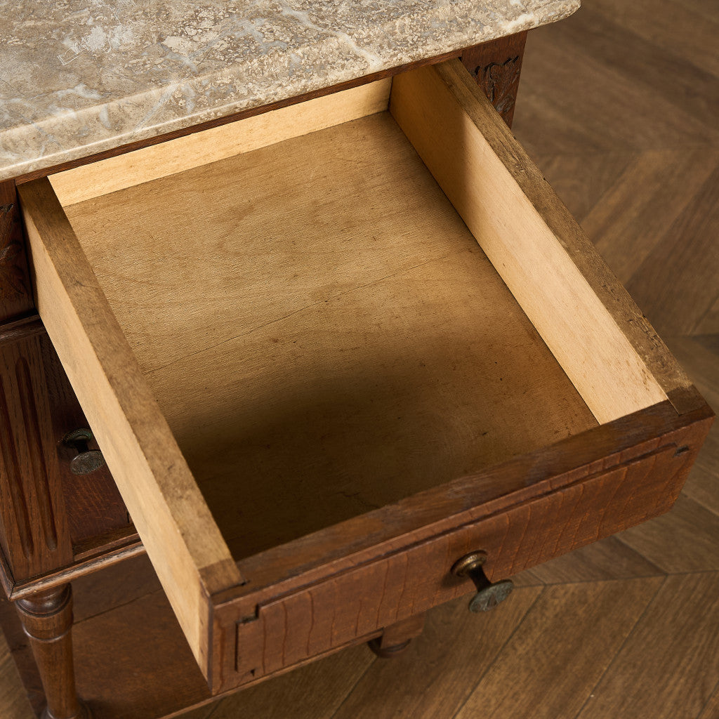 英国 クラシック 大理石 サイドキャビネット #96618