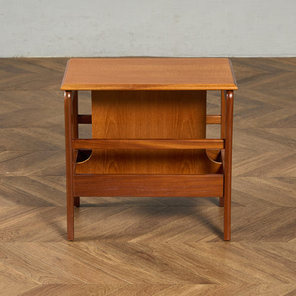 英国 ヴィンテージ マガジンラック サイドテーブル #91699