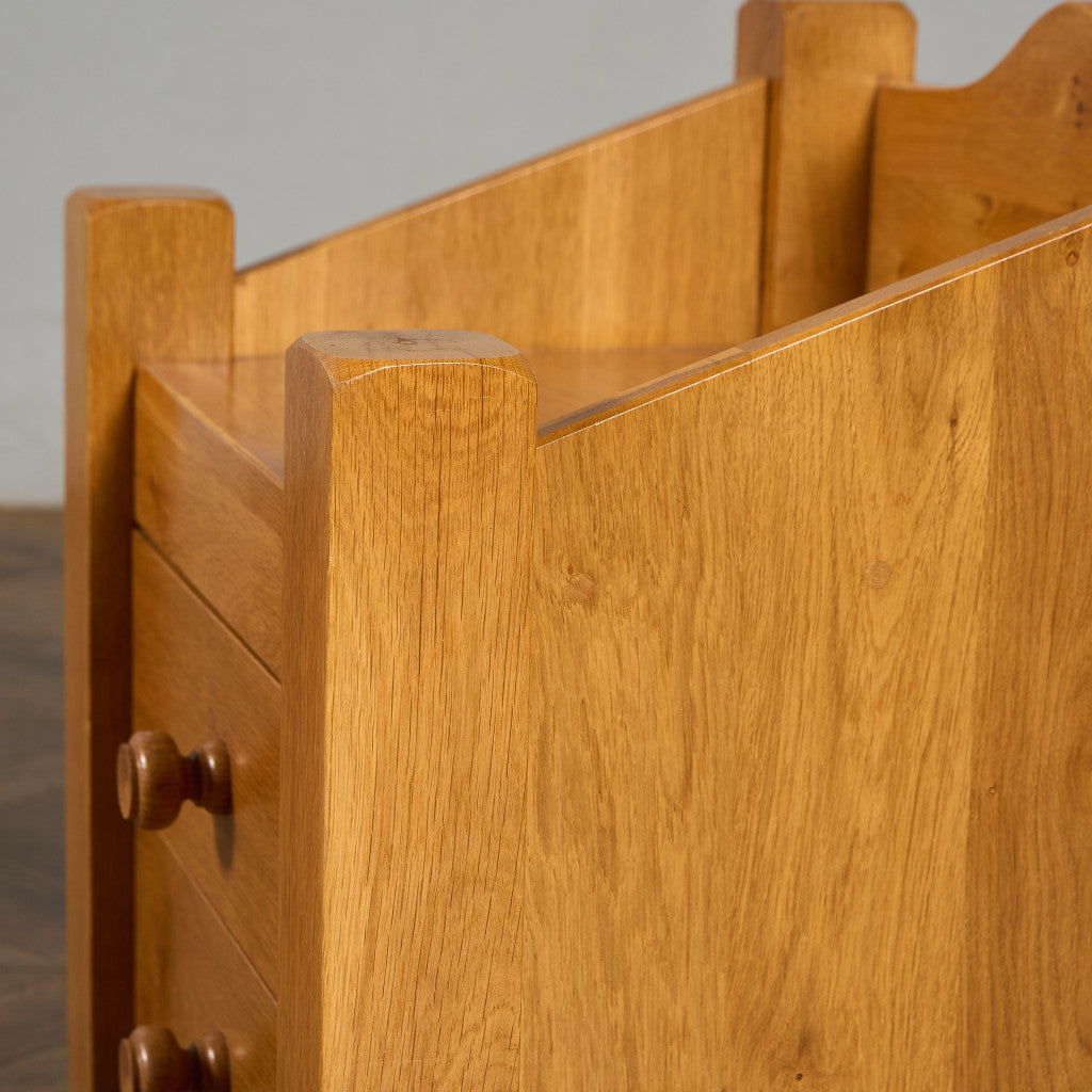 オランダ製 オーク 無垢材 サイドキャビネット