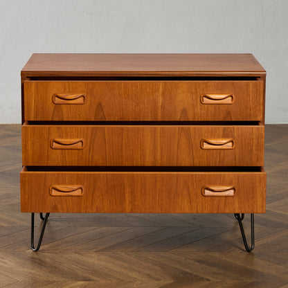 ジープラン G-PLAN Fresco 3段チェスト カスタム アイアン ヘアピンレッグ #95488