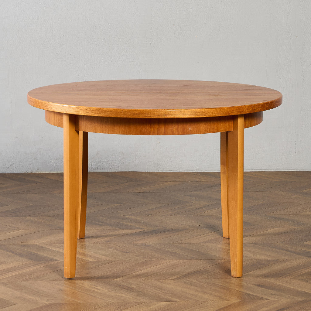 旧東ドイツ ヴィンテージ ラウンド ダイニングテーブル #95593