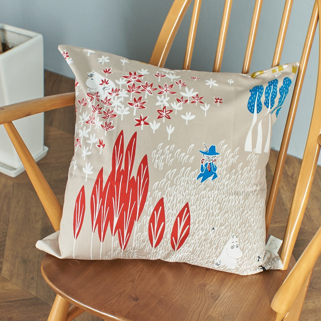 ムーミンクッションカバー ここにいるよ / GRAY