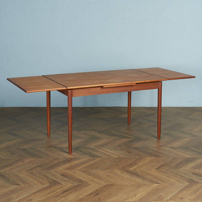 Danish Vintage Drawleaf Dining Table #83759