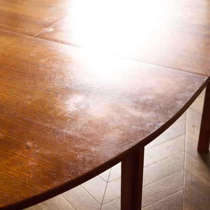 英国 ヴィンテージ オーバル ロング ダイニングテーブル #94160