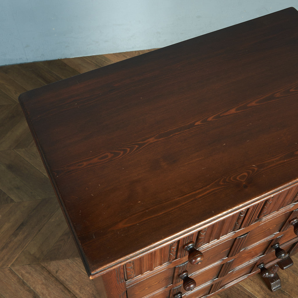 アーコール ERCOL オールドコロニアル 4段トールチェスト #82102