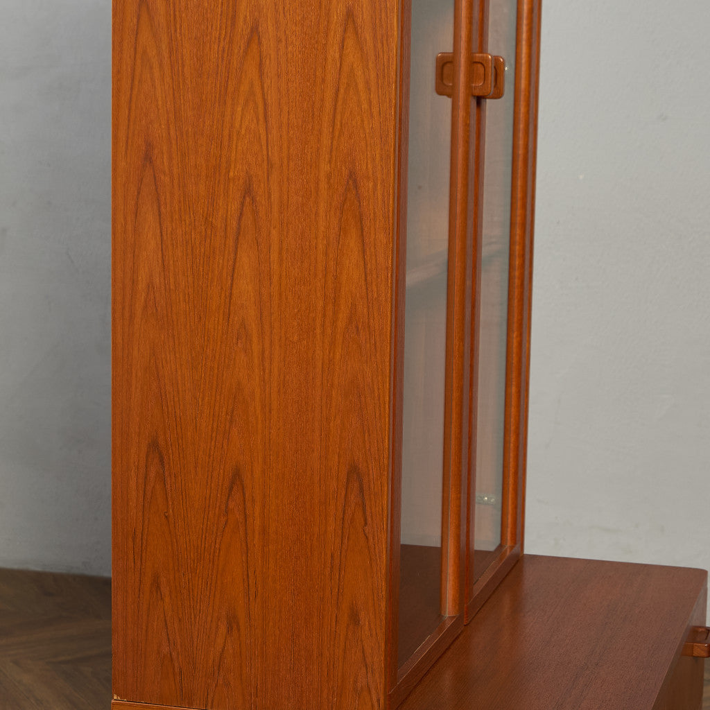 ヴィンテージ ガラス キャビネット