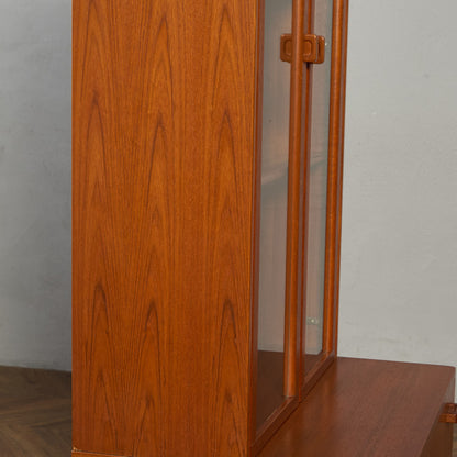 ヴィンテージ ガラス キャビネット