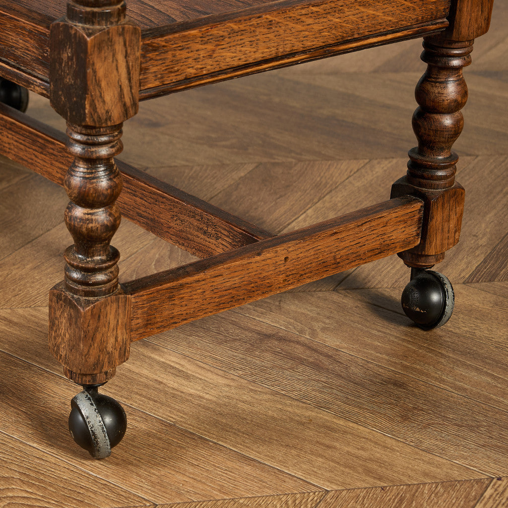 英国 クラシック ドロップリーフ サイドテーブル ティトロリー