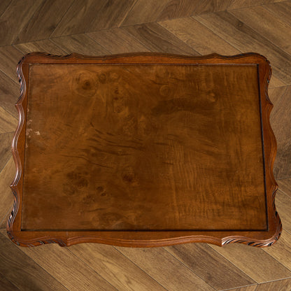 英国 クラシック ガラストップ ネストテーブル