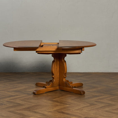 エクステンション ラウンドダイニングテーブル (2700)  ラウンドゴールドラベル