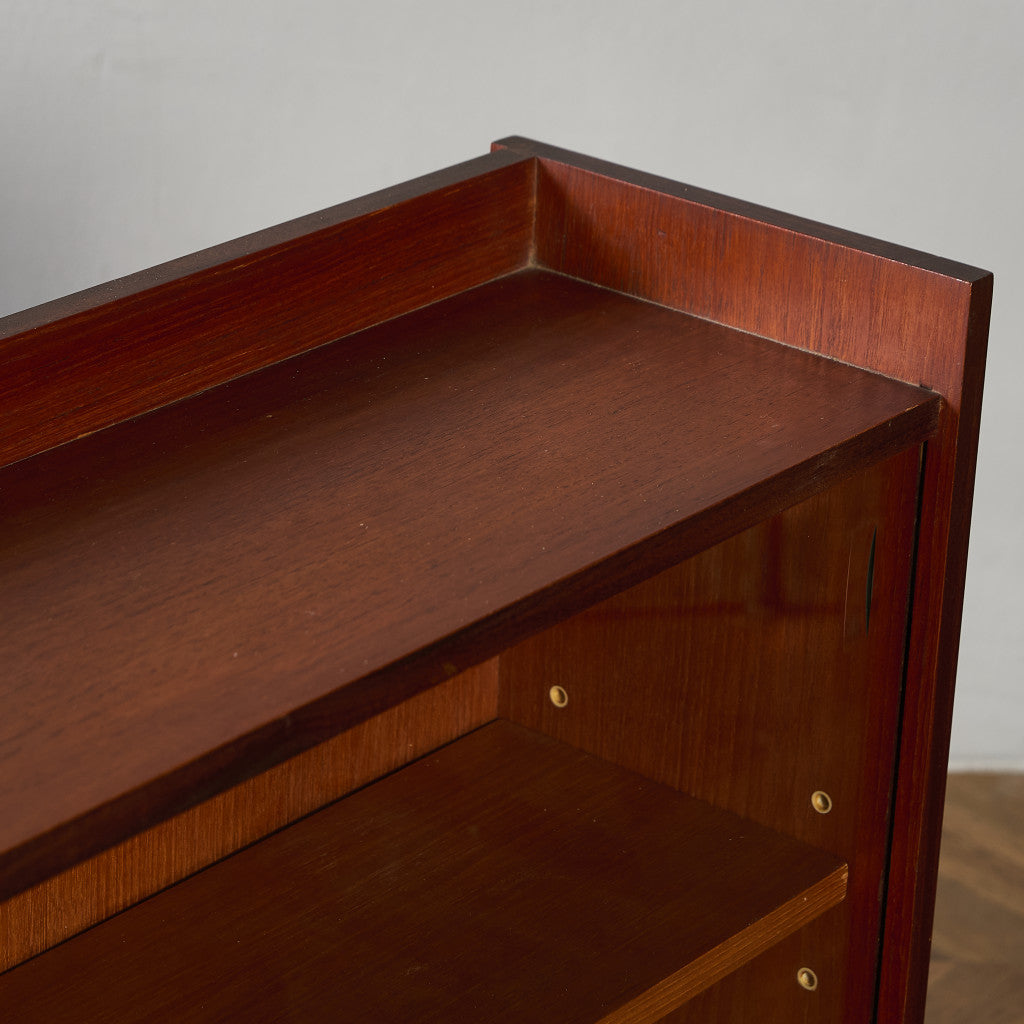 英国 ヴィンテージ ガラス キャビネット カスタム アイアン ヘアピンレッグ