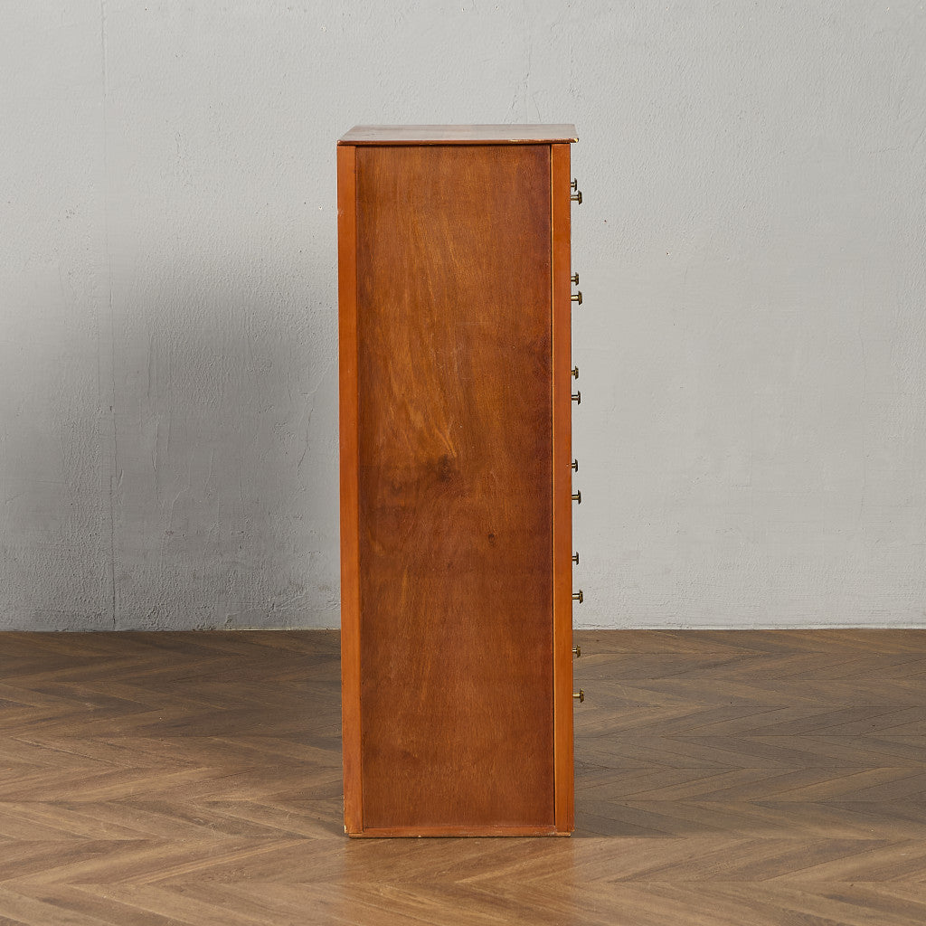 英国 ヴィンテージ 6段 トール チェスト