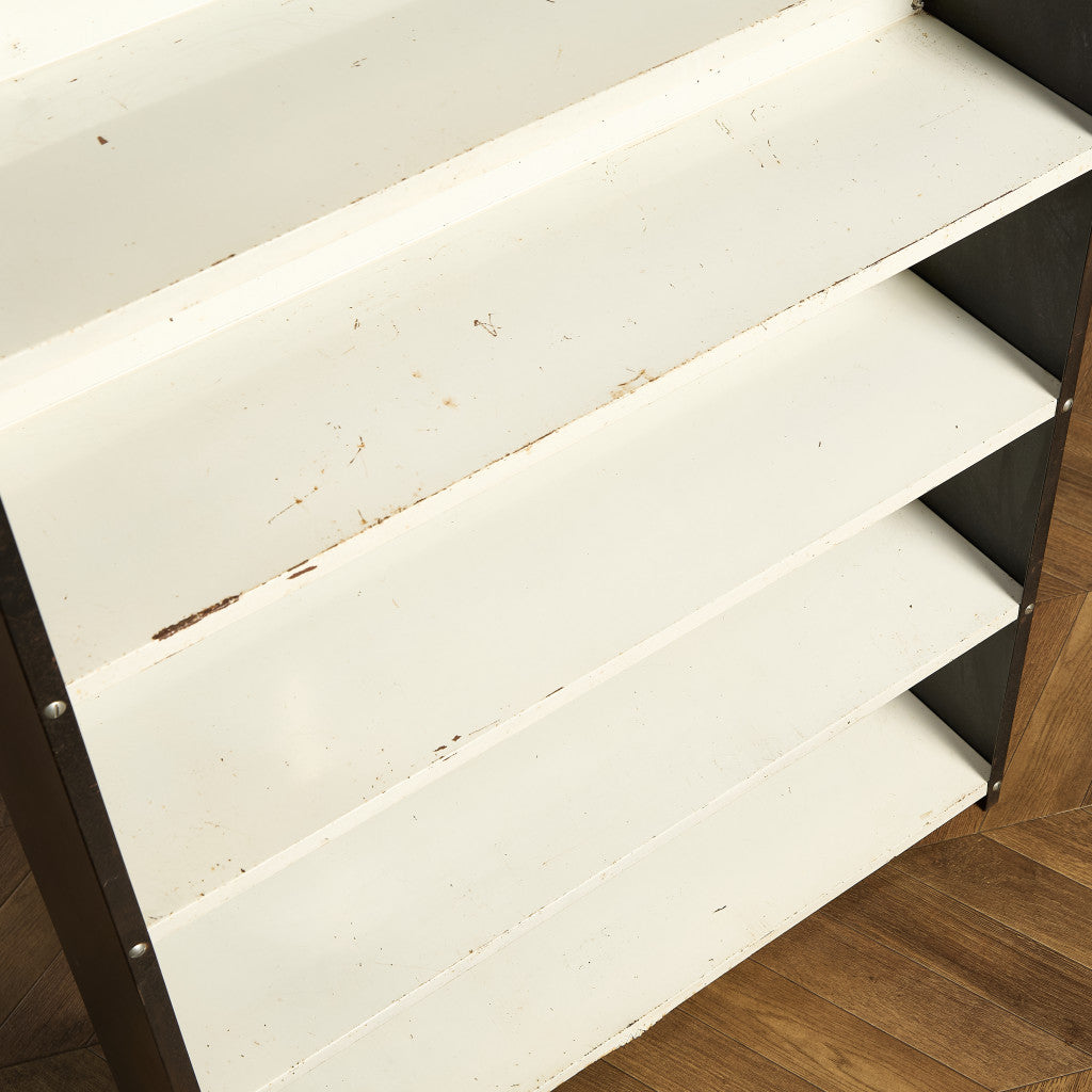 英国製 インダストリアル オープン スチール シェルフ